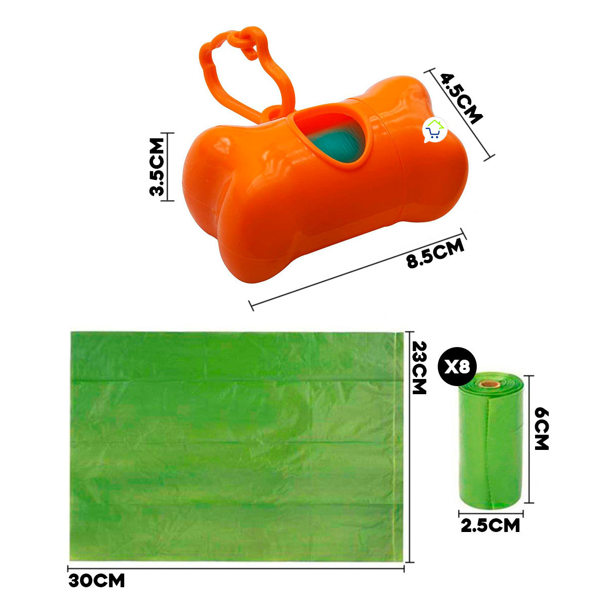 Hueso Dispensador Bolsas X8 GM