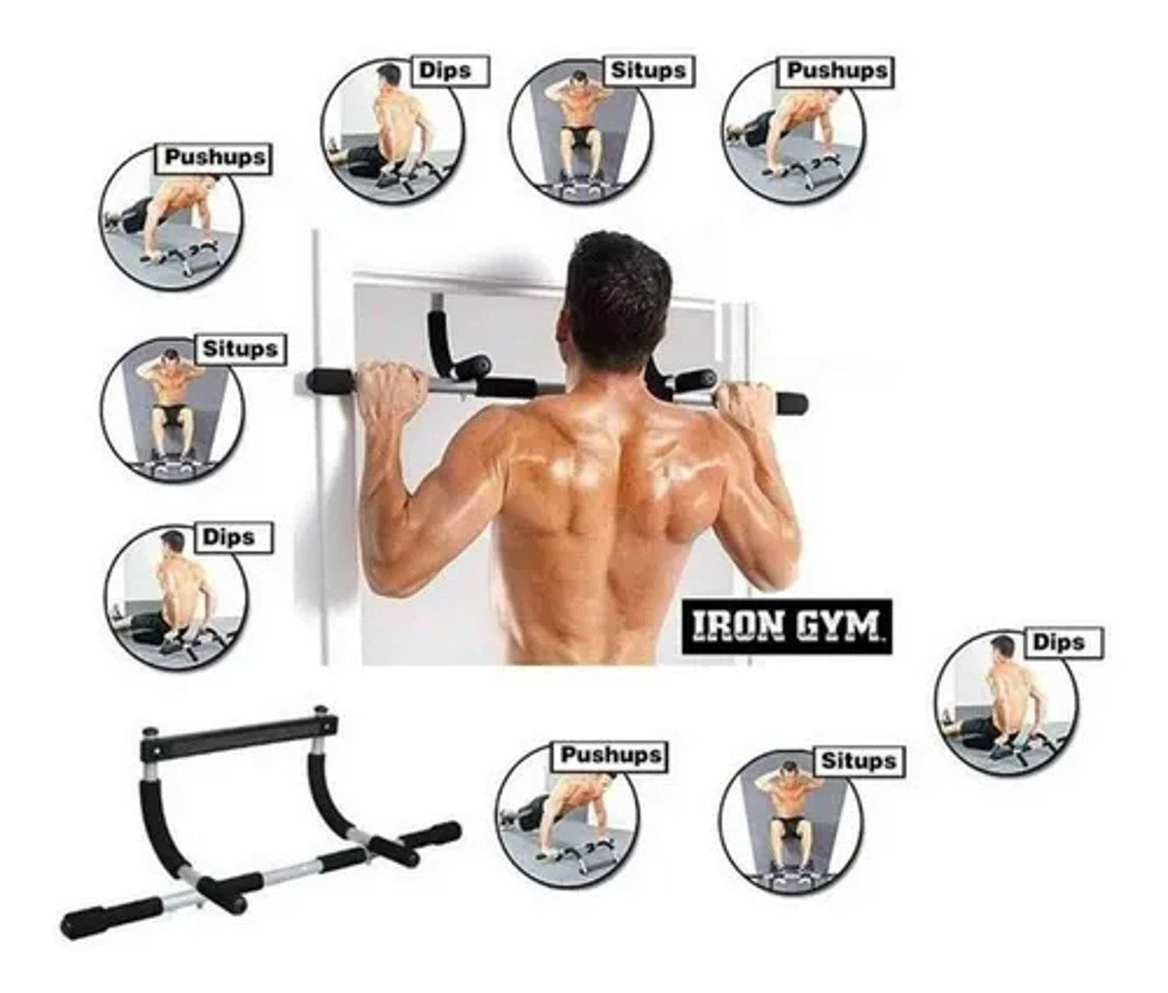 Barra De Ejercicio- Puerta- Push Up- Abd