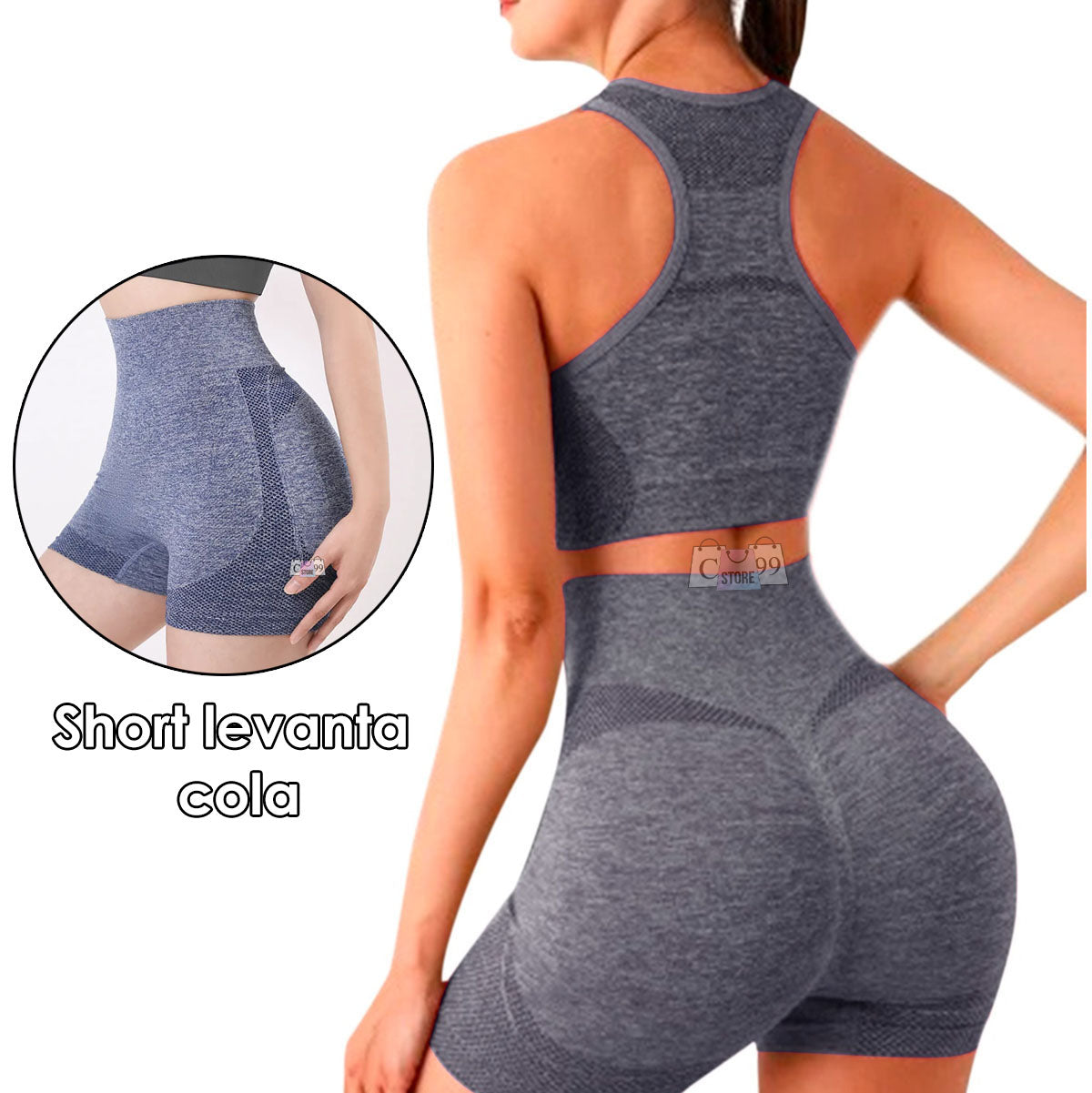 Conjunto Deportivo Short y Top Corto